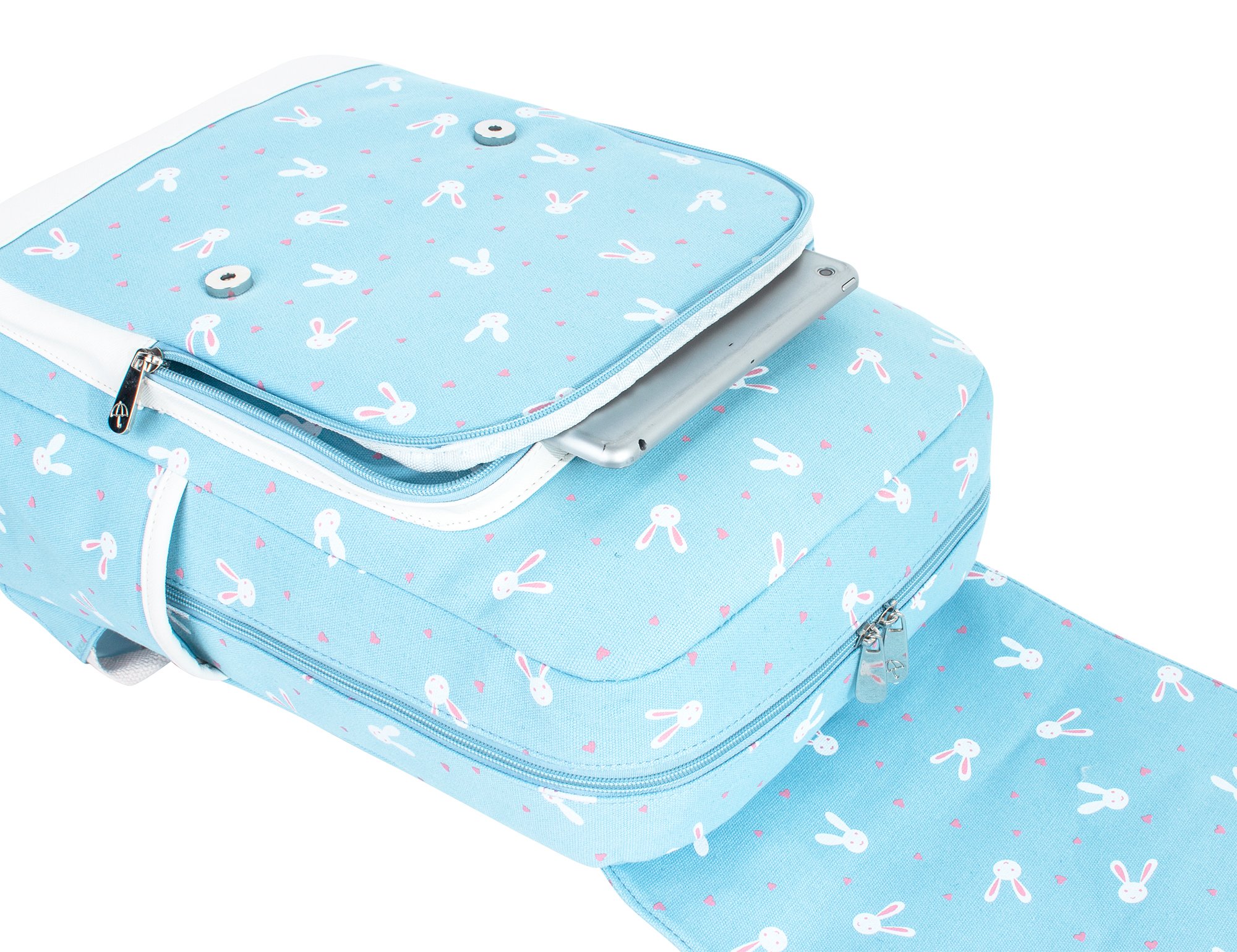 Leaper Cute Laptop Backpack Canvas Bag Daypack Satchel - Image 5