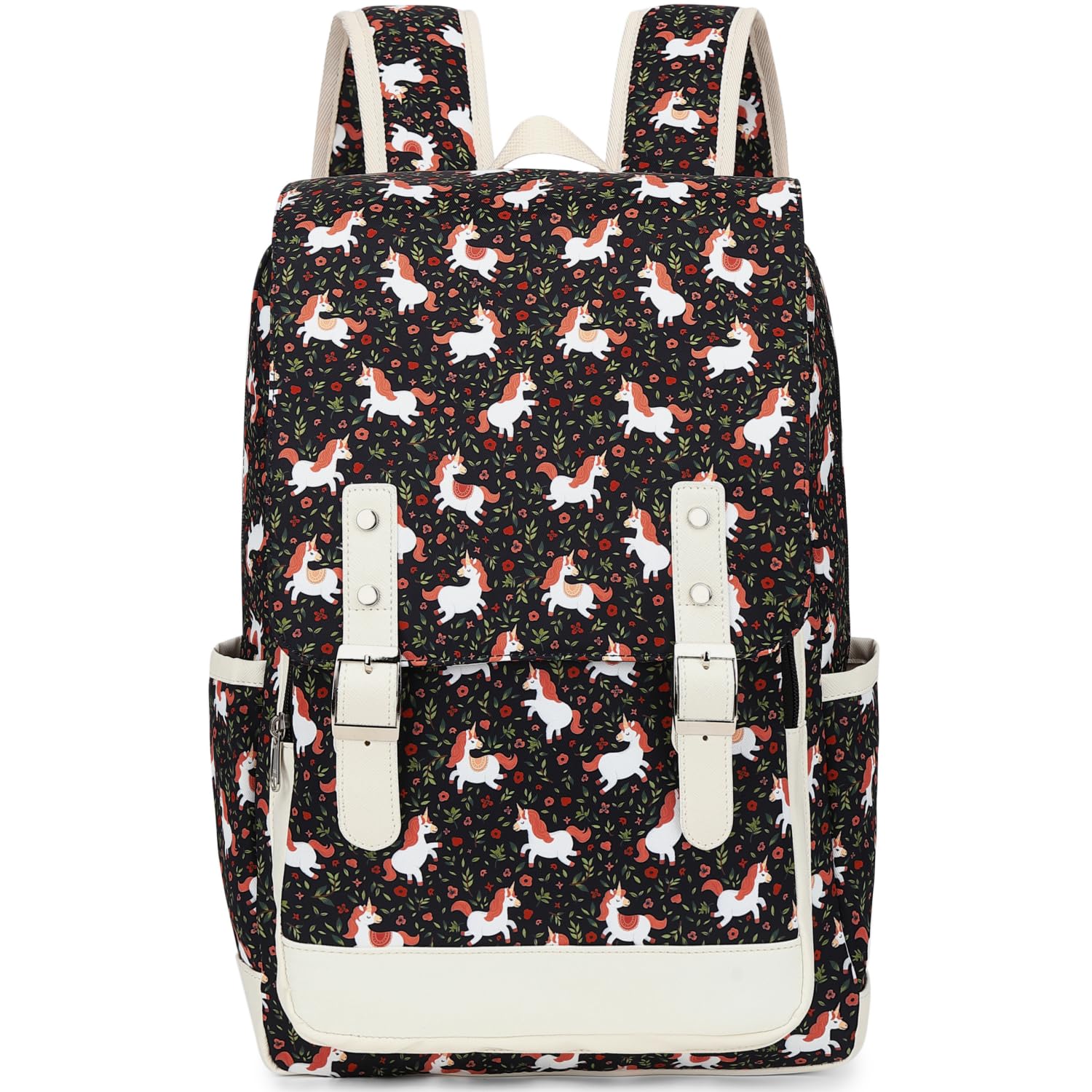 Leaper Cute Laptop Backpack Canvas Bag Daypack Satchel - Image 4