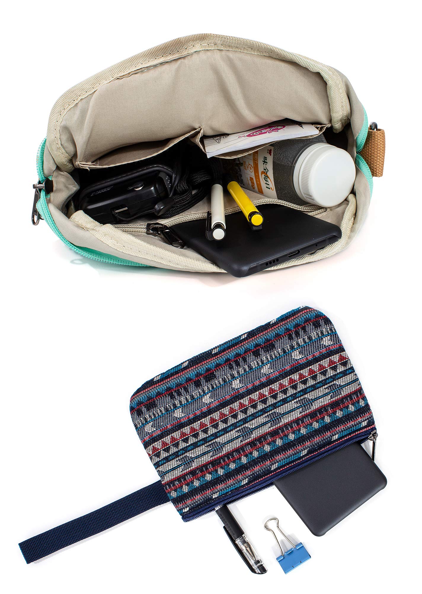 Leaper Girls Crossbody Purses for Kids 2 PCS Cross Body Bag Women Messenger Bag Girls Canvas Bag Cross Body Purse Set | for Kids, 2 PCS, Women - Image 5