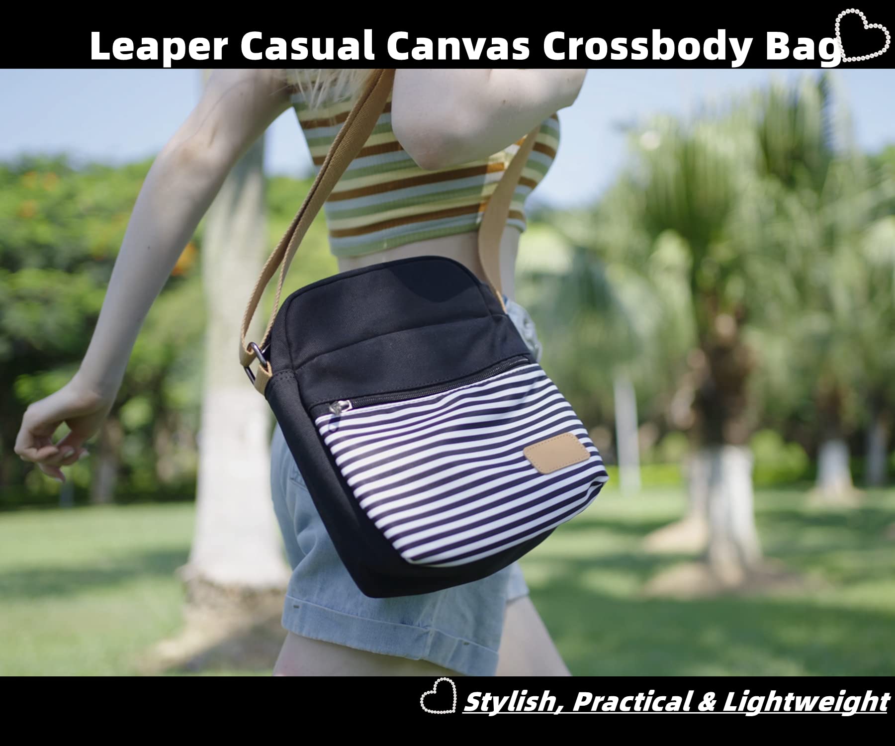 Leaper Girls Crossbody Purses for Kids 2 PCS Cross Body Bag Women Messenger Bag Girls Canvas Bag Cross Body Purse Set | for Kids, 2 PCS, Women - Image 5