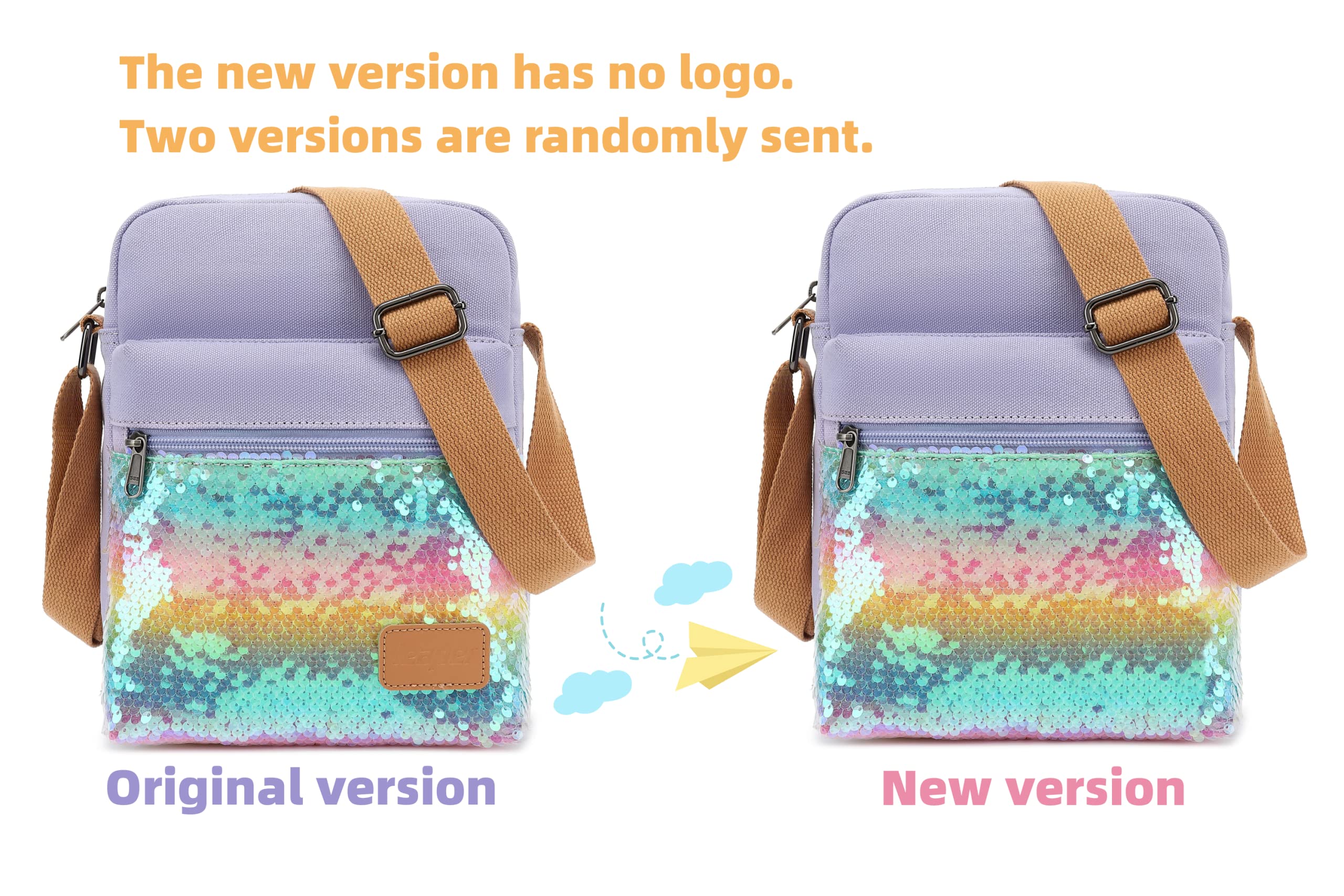 Leaper Girls Crossbody Purses for Kids 2 PCS Cross Body Bag Women Messenger Bag Girls Canvas Bag Cross Body Purse Set | for Kids, 2 PCS, Women - Image 3